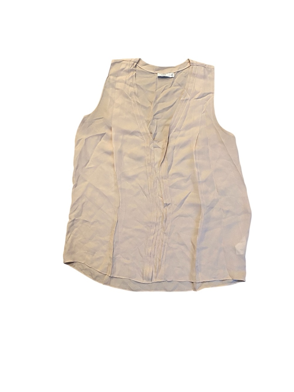Vince Cream V-Neck Sleeveless Camisole